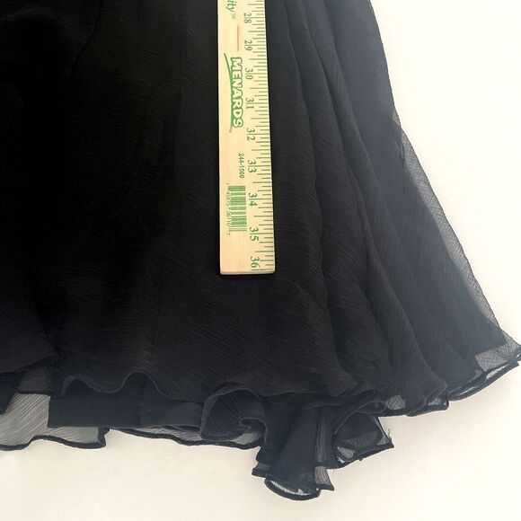 Tadashi Shoji Collection Silk Cocktail Party Dress Size 10 Pleated Chiffon - Picture 15 of 16